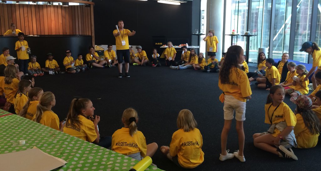 AnnaBru's tweet photo. @ASBBank , @OMGTechRangers #asbtechkids the Great Race is on... https://t.co/8aDL20Nnzy
