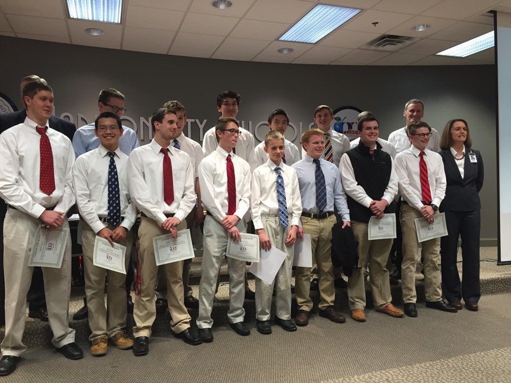BJHS swim and dive team honored by BOE for winning state championship. Several state records were broken. Great job