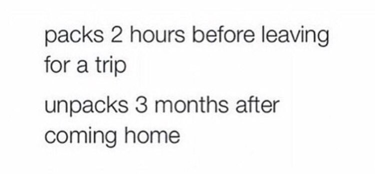 Story of our lives, every tournament weekend.