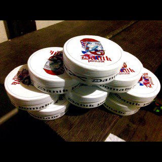 Ready Stock Danik Pomade varian aroma anggur,sturgam,Sogus dengan Idr 80K bisa di dapatkan di waviest barbero