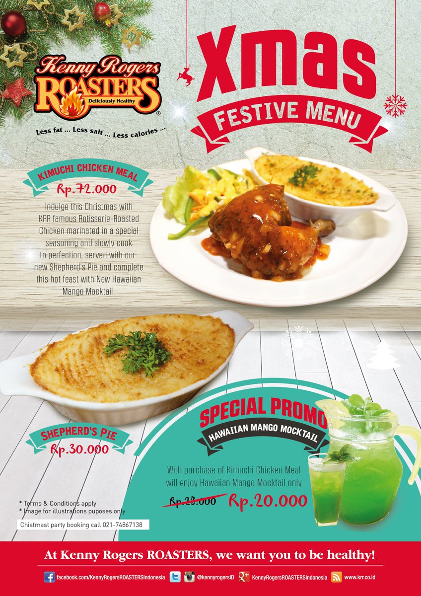 Kennyrogers Roasters On Twitter Krr Officially Launch New Menu Xmas Festive Day Come Visit Krr Today Share This Special Day With You Beloved One Https T Co R2kbka8egk
