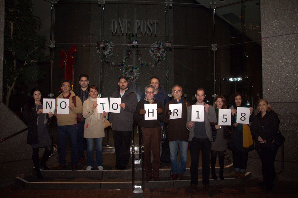 Omid_M's tweet photo. American-Iranians in the #BayArea against #HR158 #StopHR158 aftr meeting w @SenFeinstein asking her 2 make it right! https://t.co/xrNYUg2vsp