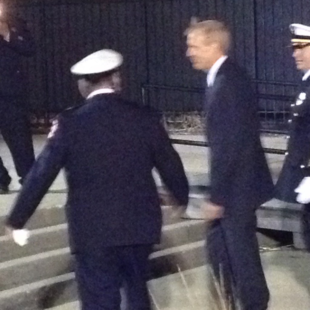 Gov Rauner arrives at St Rita for Dan Capuano visitation