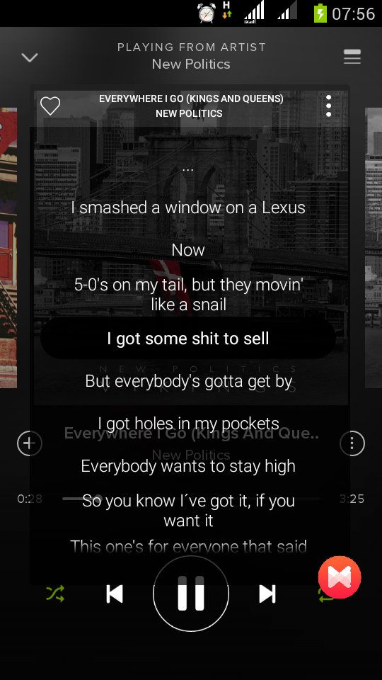 Currently streaming <a href="/NewPolitics/">New Politics</a> on <a href="/Spotify/">Spotify</a> with lyrics by <a href="/Musixmatch/">Musixmatch</a>! Read it (IDN) littleescape.com/2015/12/17/new…