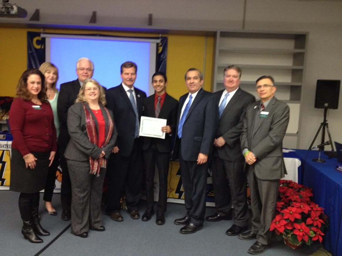 DebBakerCSHS's tweet image. Yaseen Mozaffar recognized at Board meeting tonight for the rare accomplishment of the perfect 36 in the ACT.