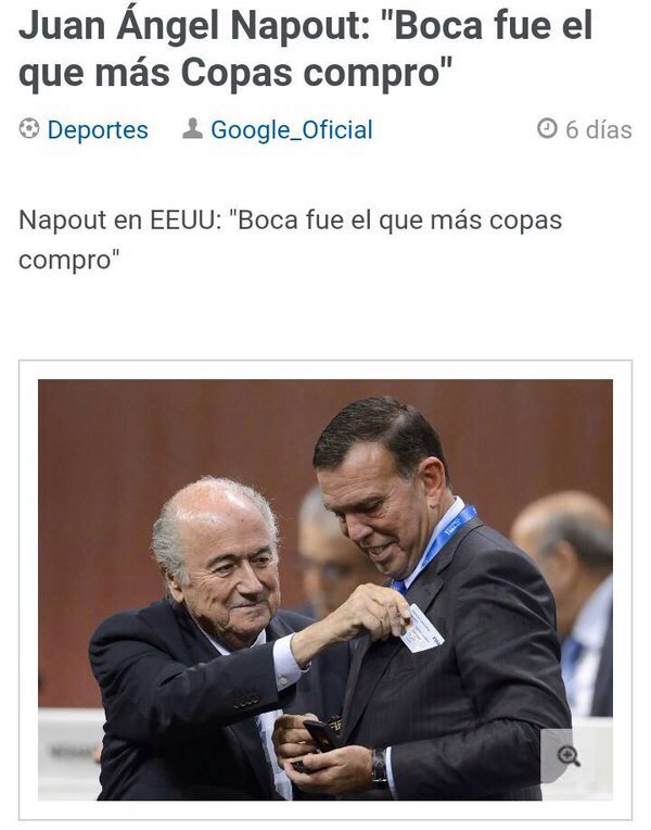 Dirigente de FIFA reconoce que Boca fue el equipo que más copas compró.