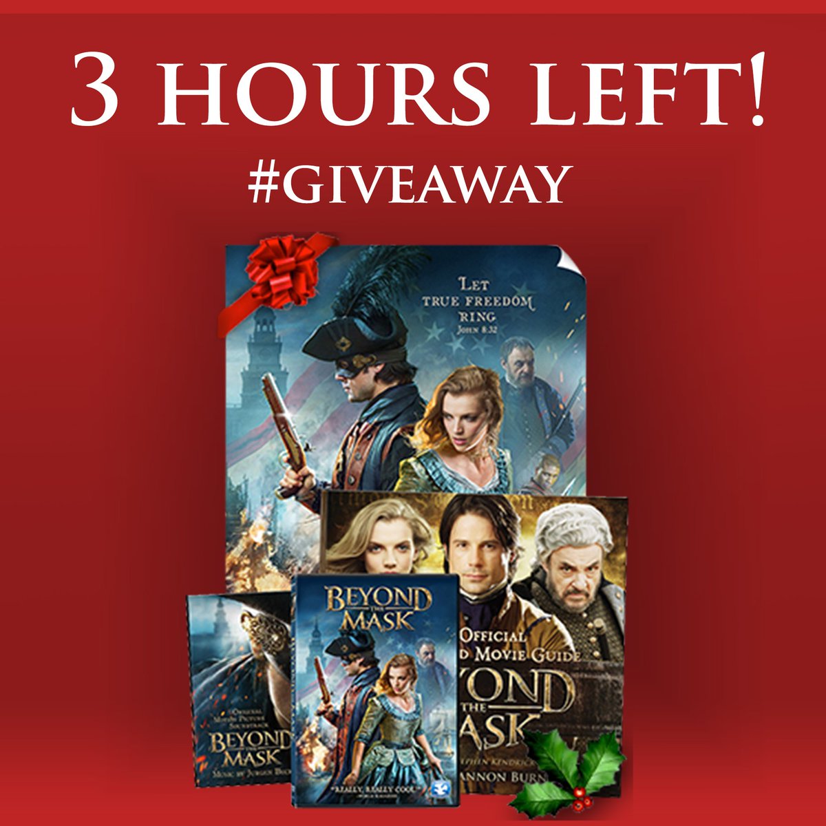 Beyond_The_Mask's tweet photo. Only 3 hours left!  Enter NOW for a chance to win a free Beyond the Mask fan bundle!  https://t.co/SrRGaFef6y https://t.co/IcBHHPK2A7