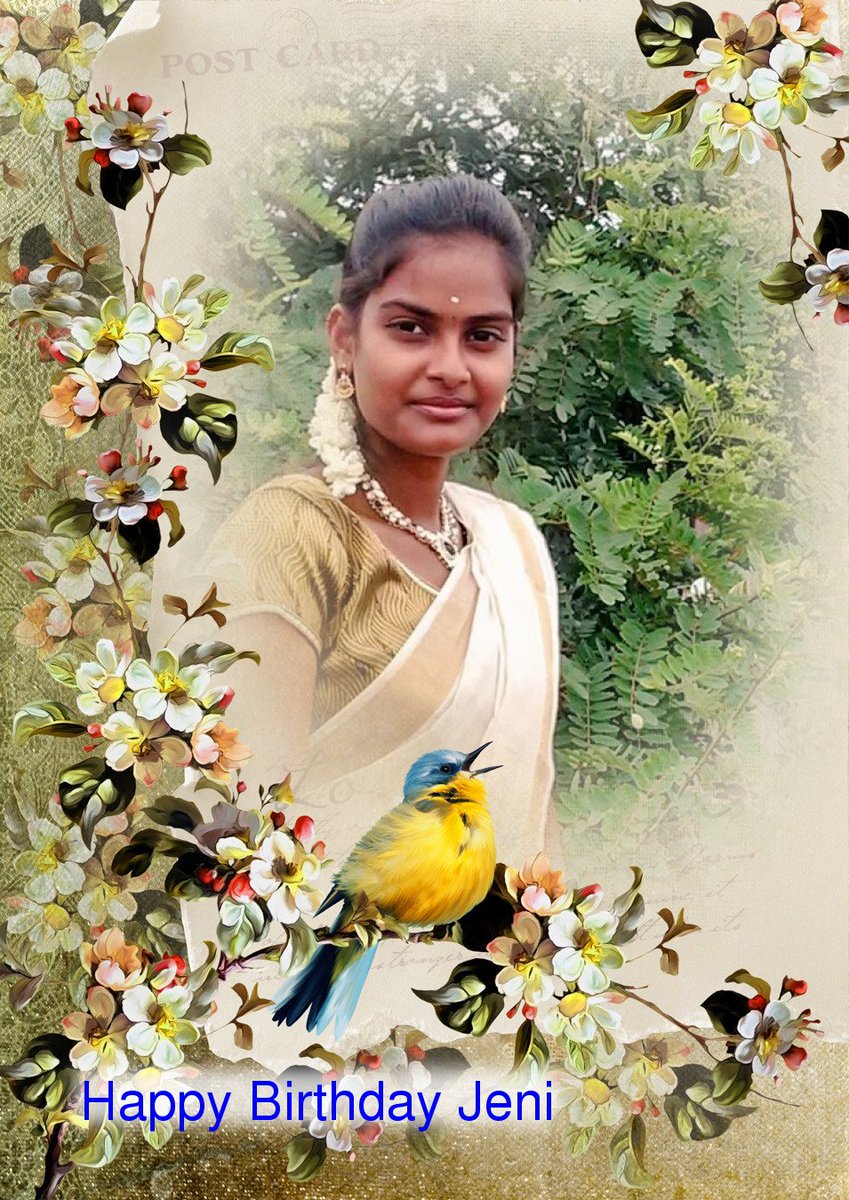 I_am_TRS's tweet photo. Wishing you very Happy Birthday @jeniranjitha .. May give all successful life and be happy forever.. #HBDayJeni 👰🎉💯🎁 https://t.co/yOKmsZptaZ