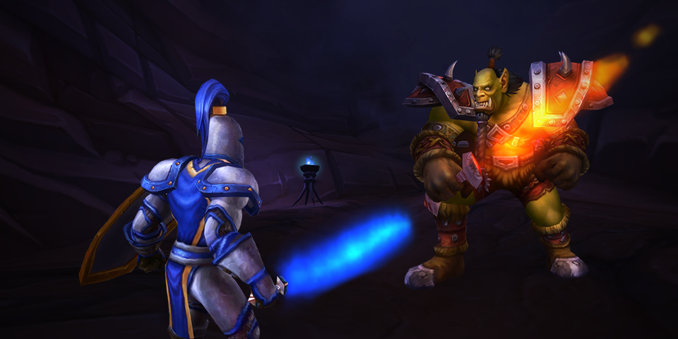 Warcraft's tweet image. Some sort of force awakens in the guards of Stormwind and Orgrimmar! #StarWars #TheForceAwakens