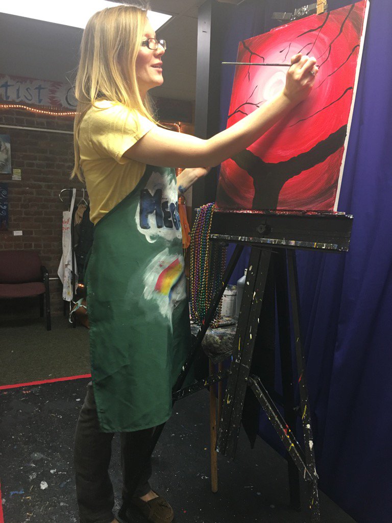 PaintandPourA2's tweet image. Megan crushed her class! Sign up for a class now and experience for yourself! #ppa2