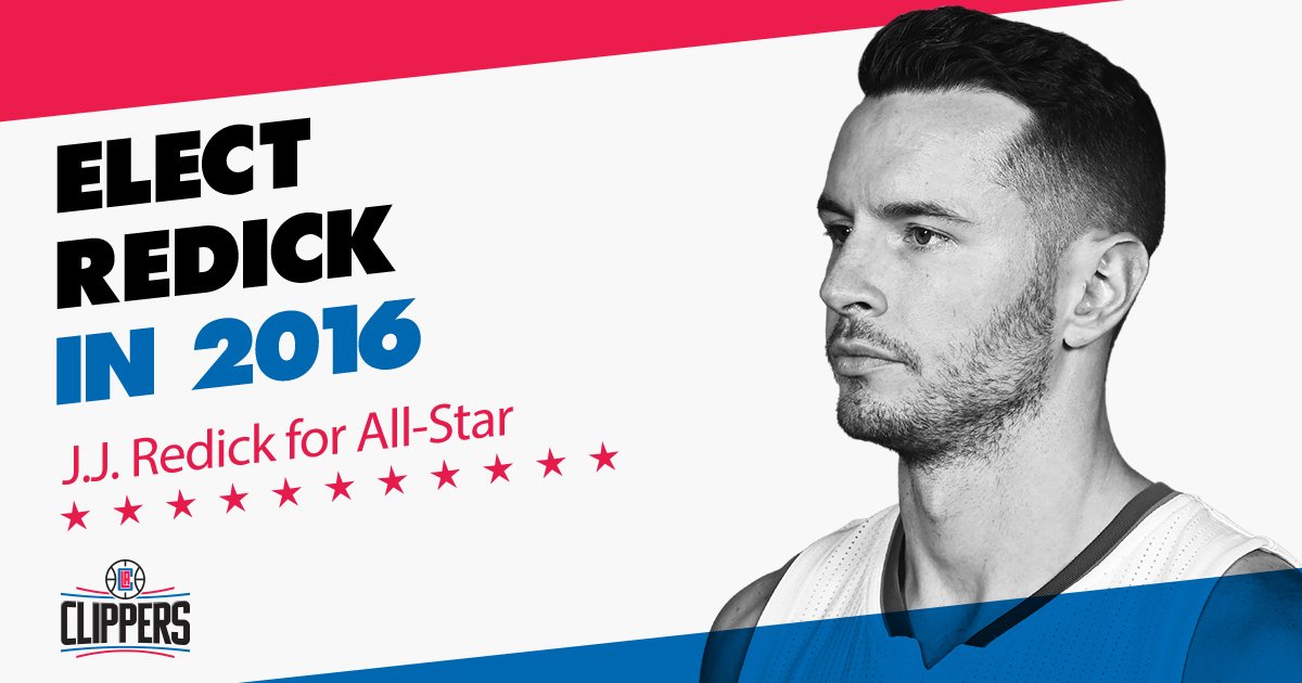 LAClippers's tweet image. Retweet to vote for @JJRedick for 2016 All-Star.

#NBAVote
#TogetherWeWill