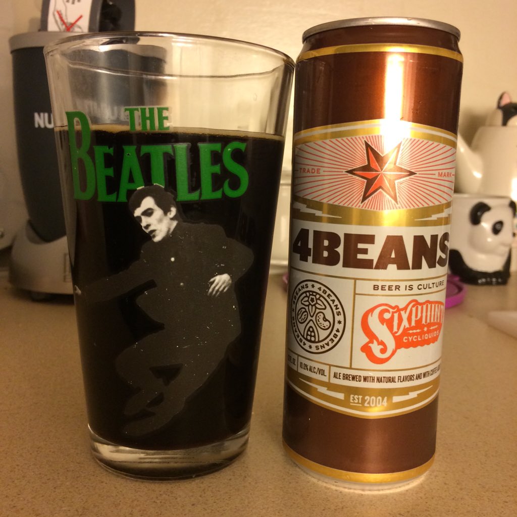 MarniStar's tweet photo. Another @sixpoint winner, no surprise there. Winter is the best time for dark&delicious beers😍👌🏼 #4beans #sixpoint https://t.co/ON5RGj1RQY