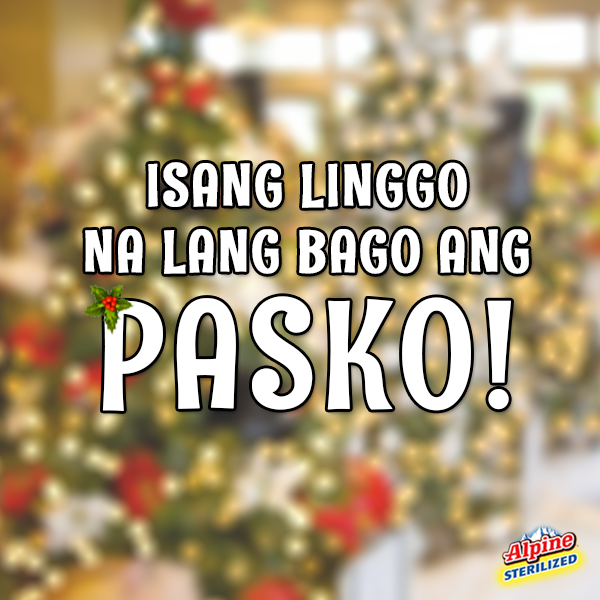 AlpineMilkPH's tweet photo. One week to go! Handa na ba ang mga regalo mo para sa barkada? https://t.co/CJ6Npg9Ken