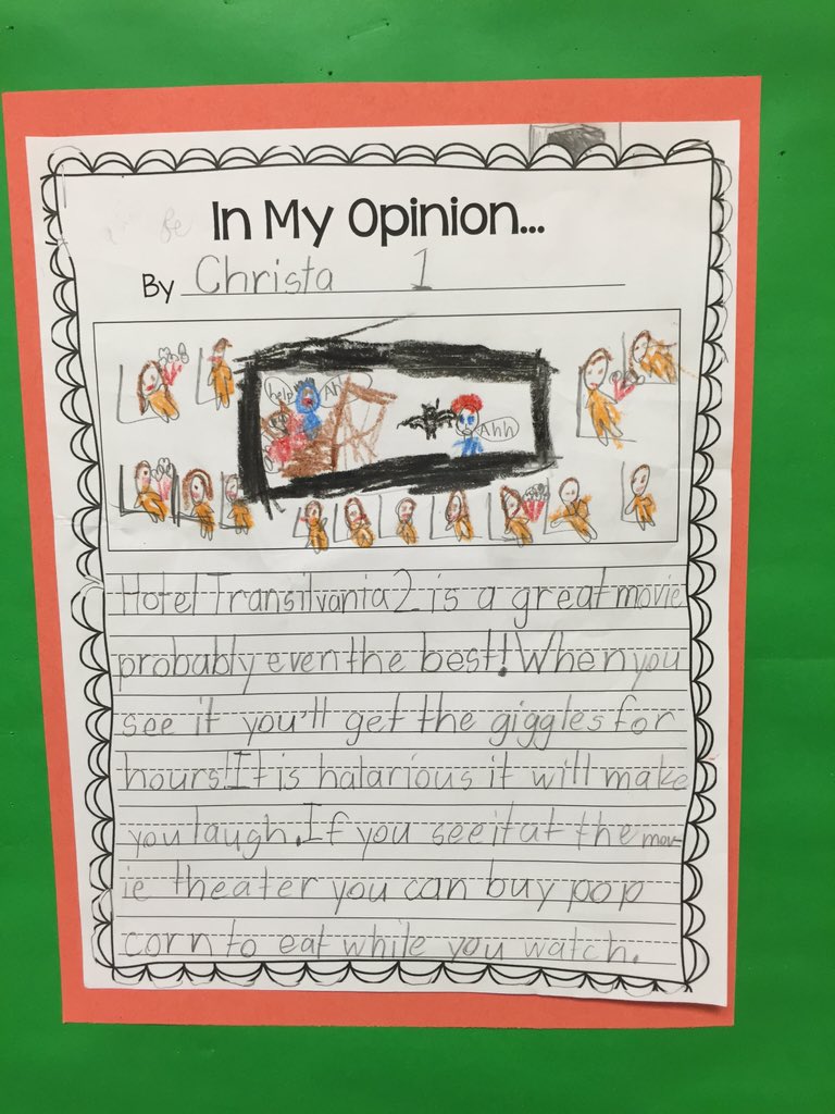 Just finished writing our final drafts of our reviews!  Great work second graders!