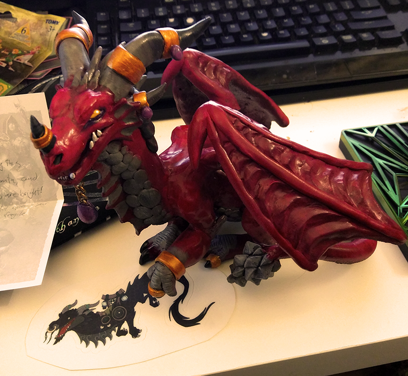 Egg_Dishes's tweet photo. My awesome #CraftySecretSanta from @Kazul_G_Fox got here today and I LOVE HER SO MUCH <3 Alexstrasza is so GORGEOUS. https://t.co/3xVWcBBT25