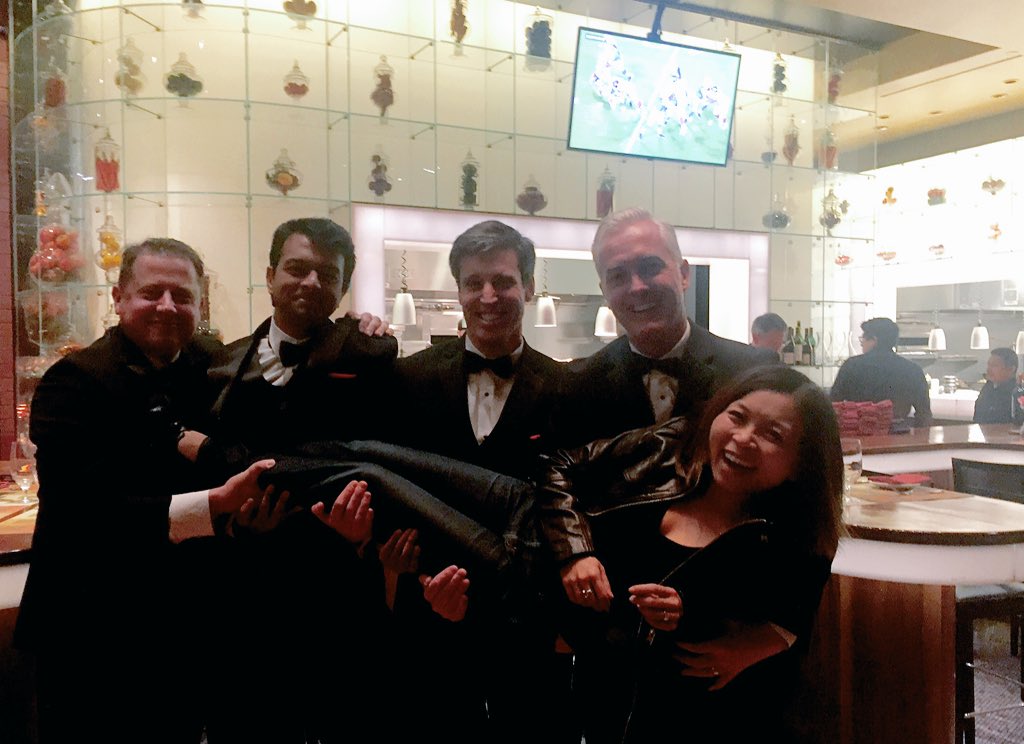 lonistark's tweet photo. Hanging out w/ the men of @AdobeTarget @Adobe #wwsc2016. Stylin' in their tuxedos. Their calendar coming soon :) https://t.co/ySC0JdzcH6