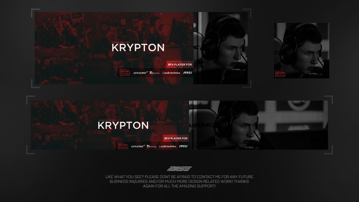 MadeByPulse's tweet photo. Social Media Revamp for our #BF4 Pro Player @syfKrypton Retweets and Likes appreciated. #SYFGAMING https://t.co/vvDcdgF5e4