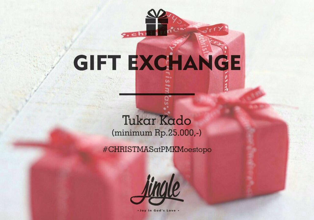 Jangan lupa nanti akan ada acara tukar kado yeaaay! 🎁🎉