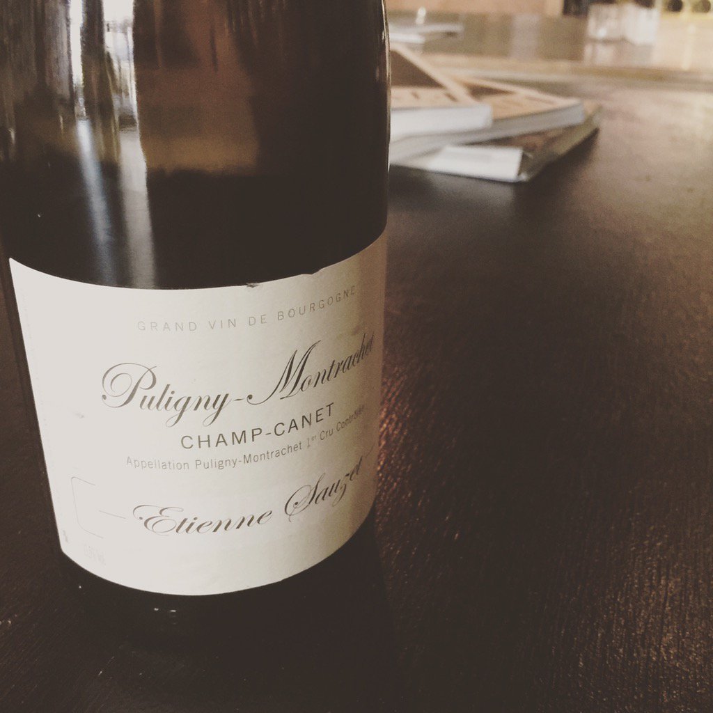 Perfect day for a white burgundy flight. Joining our flight this month $315 Ettienne Sauzet 1er Champ-Canet.