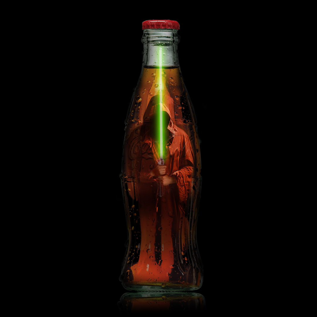 CocaCola's tweet photo. Luke is missing. What if he's encased in carbonation? #WheresLuke #StarWarsTheForceAwakens https://t.co/Uyi5kaZanp