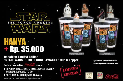 Dapatkan Limited Edition: STAR WARS: THE FORCE AWAKENS Cup