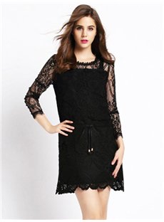 Retailings's tweet photo. Plain Black Round Neck Women's #Lace #Dress (Plus Size Available)
#Buy now at $79.35 Only - https://t.co/0dodpyhuas https://t.co/tawkGDpsMb
