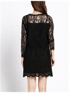 Retailings's tweet photo. Plain Black Round Neck Women's #Lace #Dress (Plus Size Available)
#Buy now at $79.35 Only - https://t.co/0dodpyhuas https://t.co/tawkGDpsMb