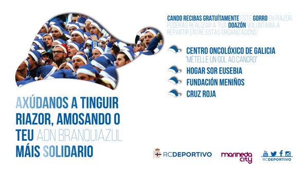 cruzvermella's tweet photo. Mañá faremos un gran equipo en Riazor con @FMeninos, Hogar de Sor Eusebia e o Oncolóxico! #WHATISTHISHAT GRAZAS ⚽✌ https://t.co/lPNh6I3SNv