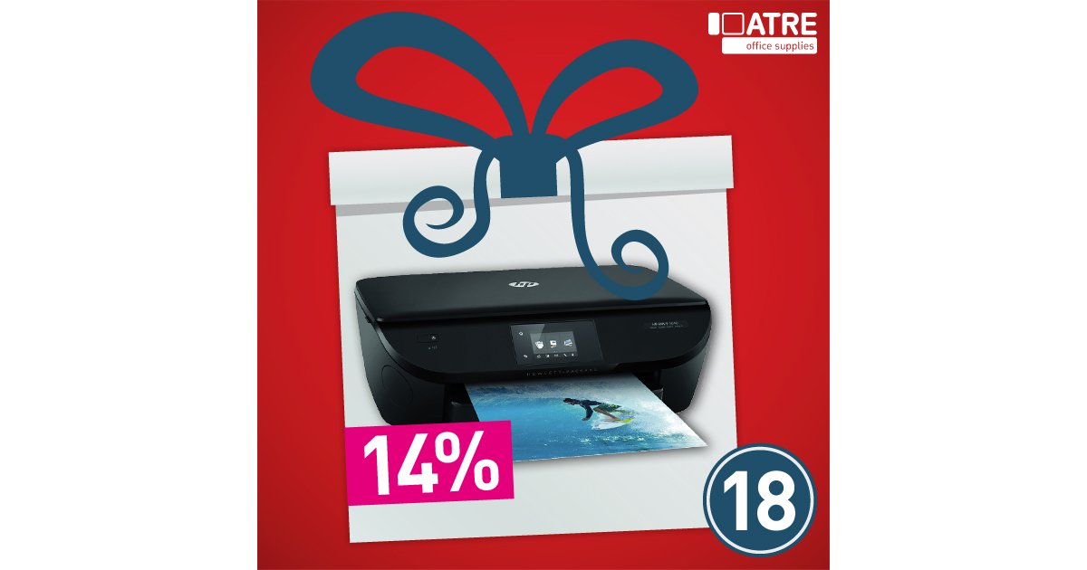 ATREOffice's tweet photo. Buongiorno! Terminiamo la settimana lavorativa con un 14% di sconto sulla #stampante #HP https://t.co/r6upHNeSxr https://t.co/wjmdxGmAKg