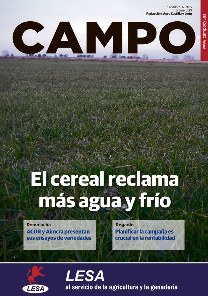 Mañana, con El Norte de Castilla, el número 30 de Campo. Con ensayos de ACOR y Aimcra #Remolacha, especial riegos...