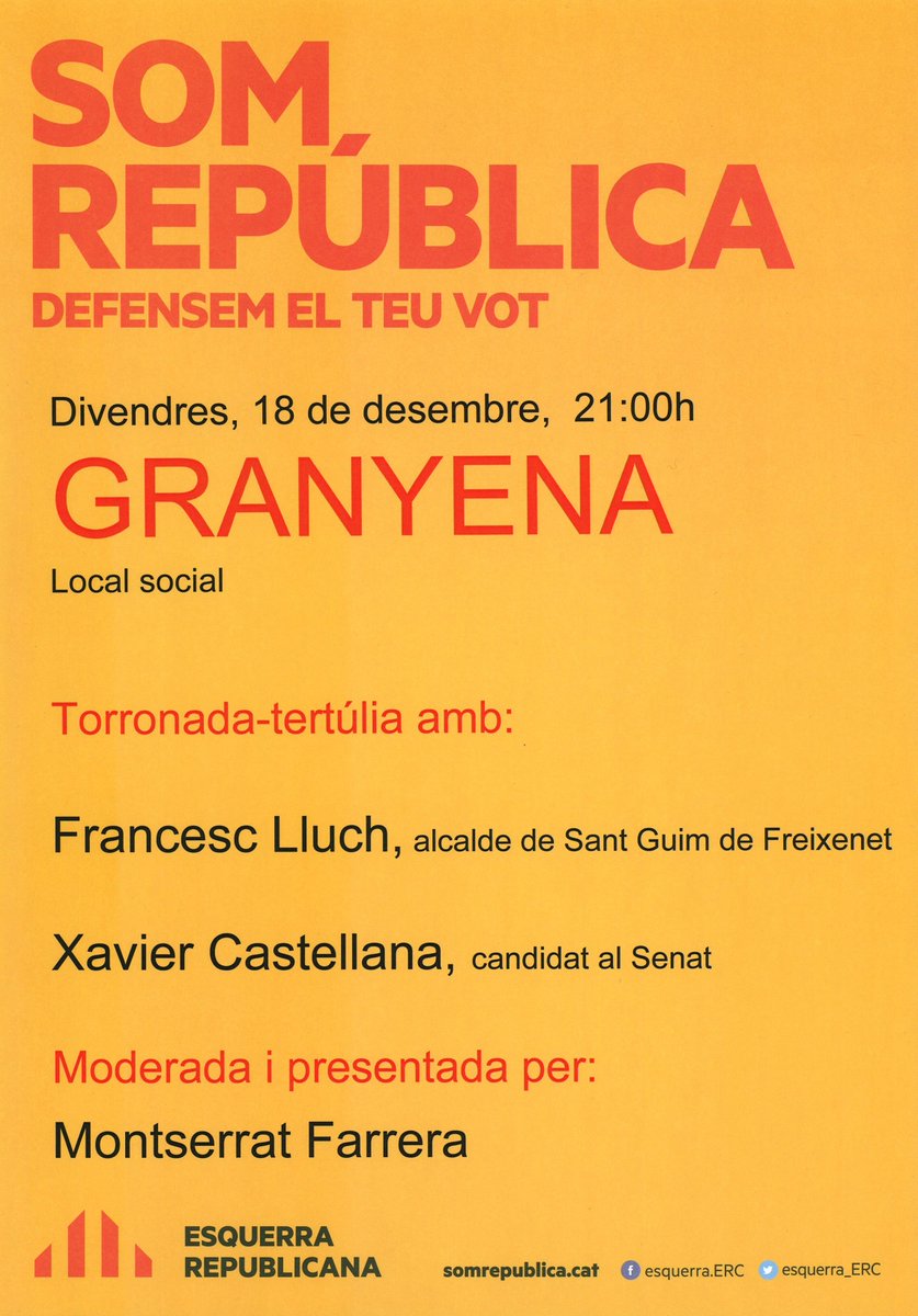 Rosamasfusta's tweet photo. Avui mercat #Torà #Cervera i últims actes d campanya a #LaGuardiaLada, #Granyena, #Tarroja i #Estaràs #SomRepublica https://t.co/eFna6qtUfx