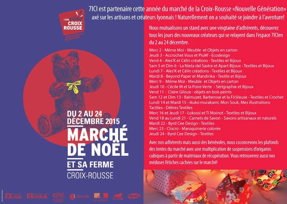 CarnetsdeSavon's tweet photo. Retrouvez-nous ce week-end au Marché de Noël des artisans-créateurs de la #CroixRousse #Lyon #OnTheSoapAgain !! https://t.co/GvEjtxOHUP