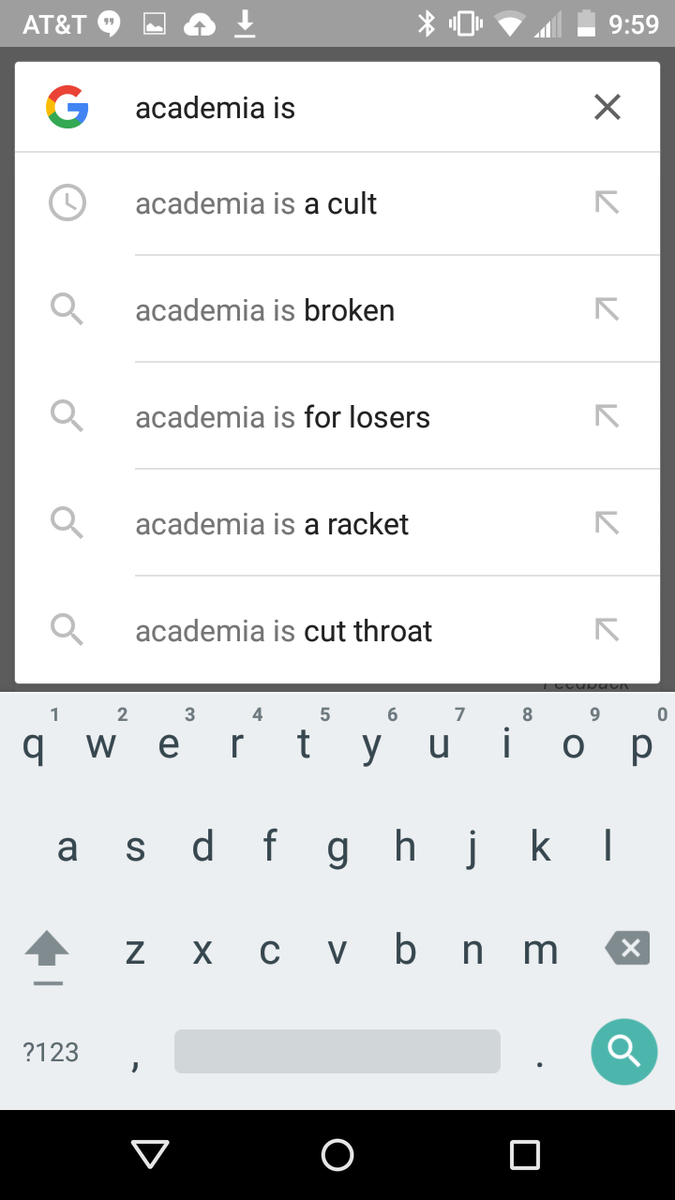 bulmsy's tweet photo. @AcademicsSay actually #googlesays https://t.co/g0J7w7bAVc