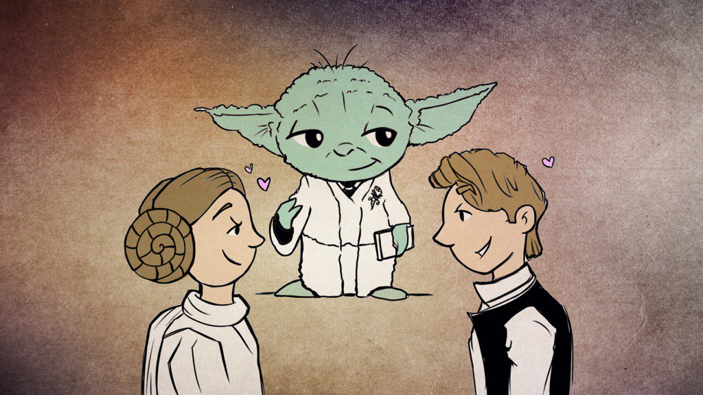 IDoodleyDo's tweet photo. May the doodles be with you! #starwars #starwarstheforceawakens #Art #wedding #hansolo #leia #yoda #iknow #iddfilms https://t.co/nJXcjJOD9j