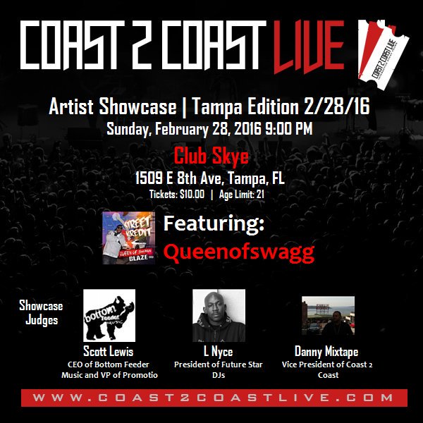 Queenofswagg05's tweet photo. Come out if you in the bay are watch ya girl tear down the house!!! #coast2coastlive #QoskrazyBaby  #QoC https://t.co/zFVAuJ6Nm4