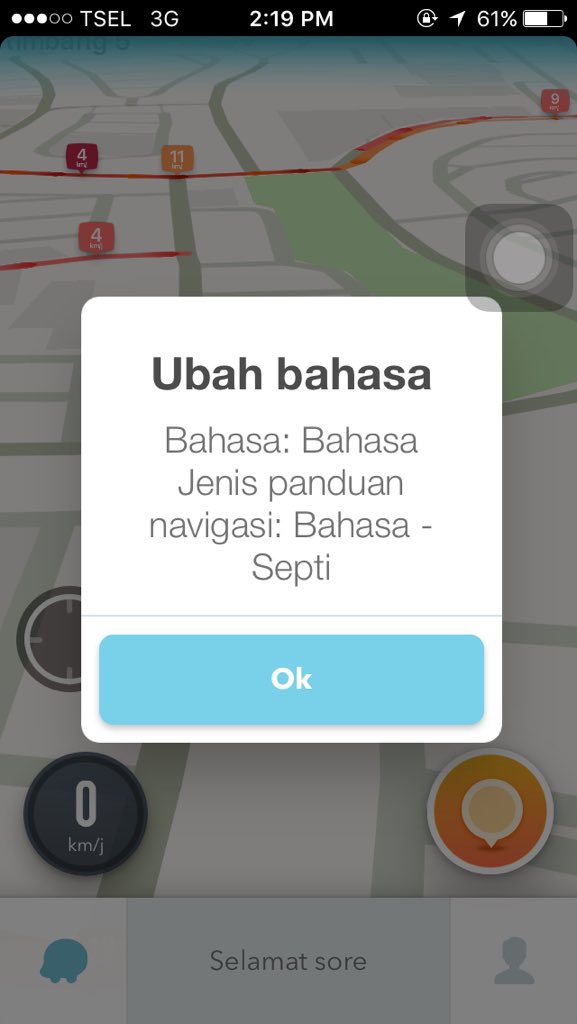 SIMPATI's tweet photo. Kabar gembira! Aplikasi Waze kini terupdate dengan fitur suara pemandu dalam Bahasa lho! #GoDiscover #simPATItekno https://t.co/j1VQbep4cO