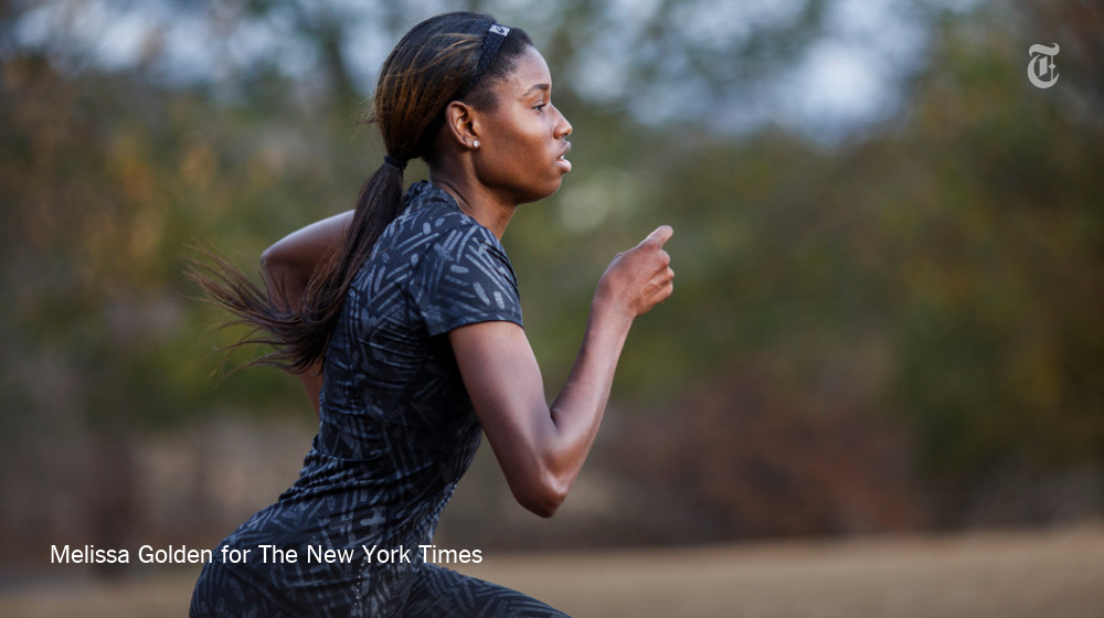 nytimes's tweet photo. She's the fastest teenage girl in the U.S. Now she's its youngest track athlete to turn pro. https://t.co/CCVY5zyNV6 https://t.co/etNwPDDhdh