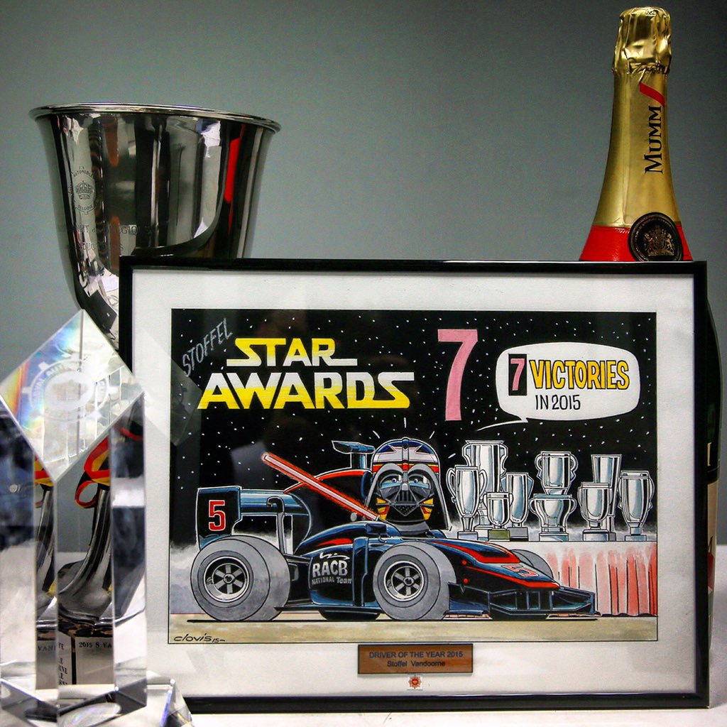 Very happy to have received the RACB Belgian Driver of the Year Award for the 3rd time! #StarAwards