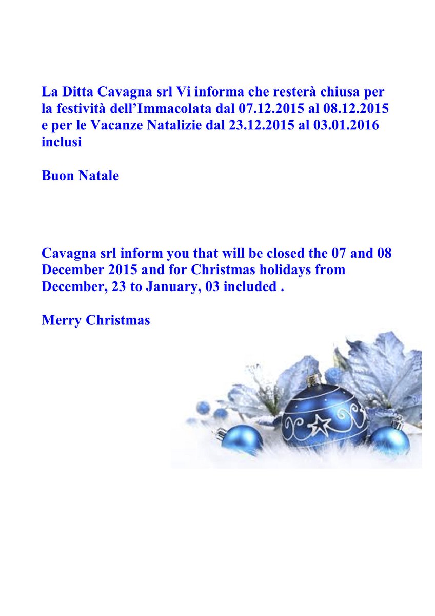 Tanti Auguri a Tutti !!! Merry Christmas And Happy New Year !!!