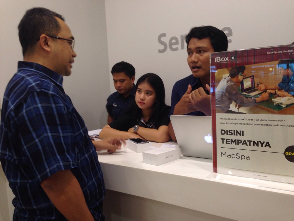 iBoxIndonesia's tweet photo. Bawa Mac kamu untuk di diagnosa gratis! Only at iBox @kotakasablanka #GOiBoxKokas #MacSpa https://t.co/stIR9N2SwR