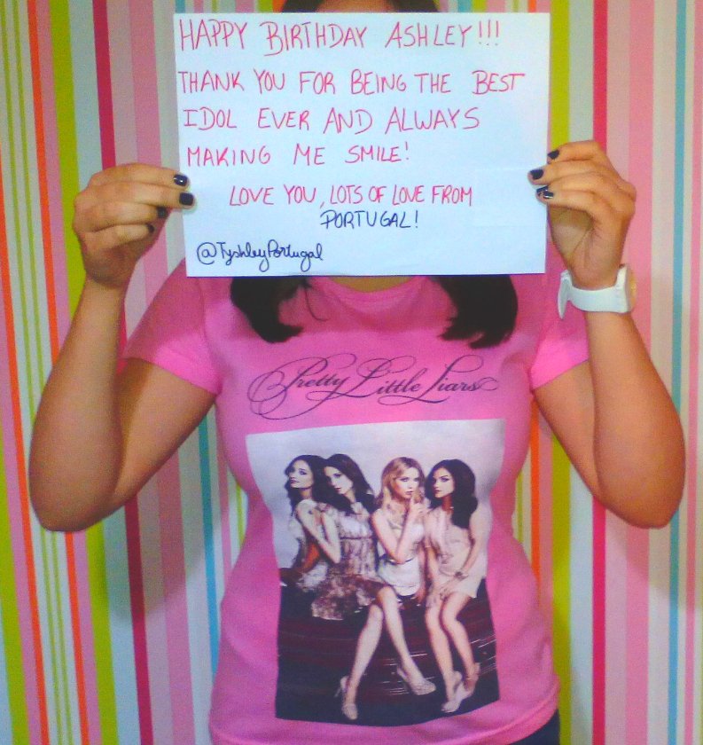 Here it is my official message to my baby! Happy Birthday Ashley Benson  