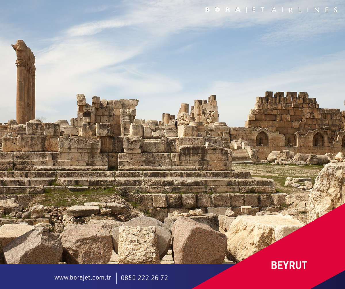 9000 yıl öncesinin antik kenti Baalbeck Beyrut'ta seni bekliyor.  
Ankara Beyrut seferlerimiz başladı!
