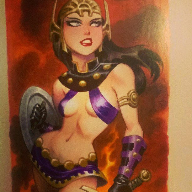 TopTen_Comics's tweet photo. #NaughtyAndNice #WarriorPrincess #CoolBabes #TopTenComics #Artbooks #BruceTimm #illustration #GoodGirlArt https://t.co/dZB4ilRW4u