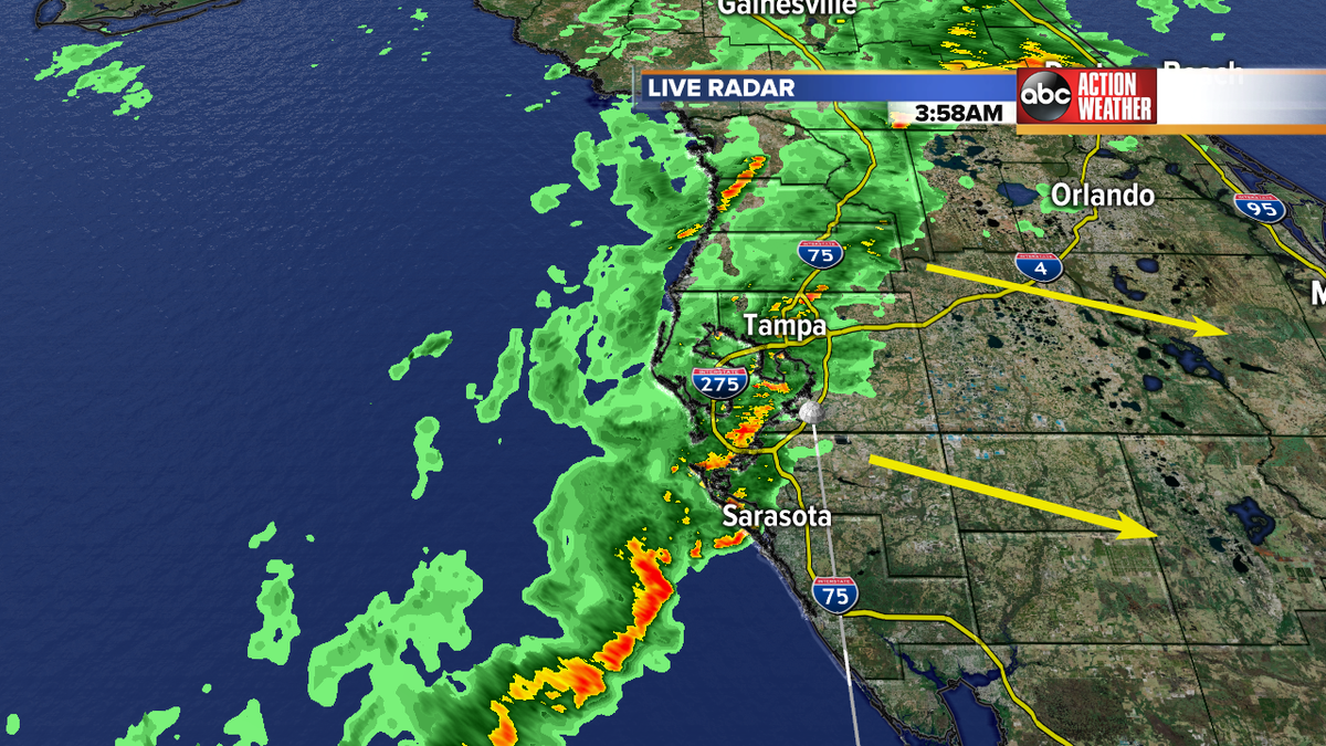 TampaBayWeather's tweet photo. Plenty of wet roads right now! Updates through 10a @abcactionnews https://t.co/wjCkWi5XuE