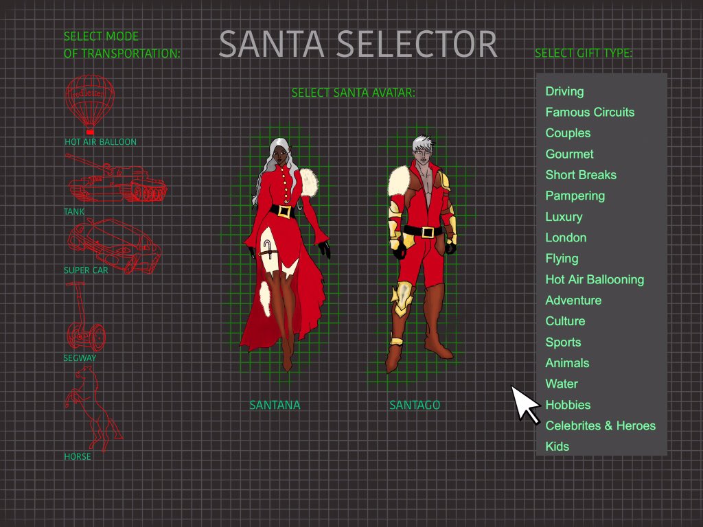 For_Kate's tweet photo. @RedLetterDaysUK #ReinventSanta Santa for the Gaming age! Select appearance,transport & the gift he/she will bring! https://t.co/Tx0jB2EKPN