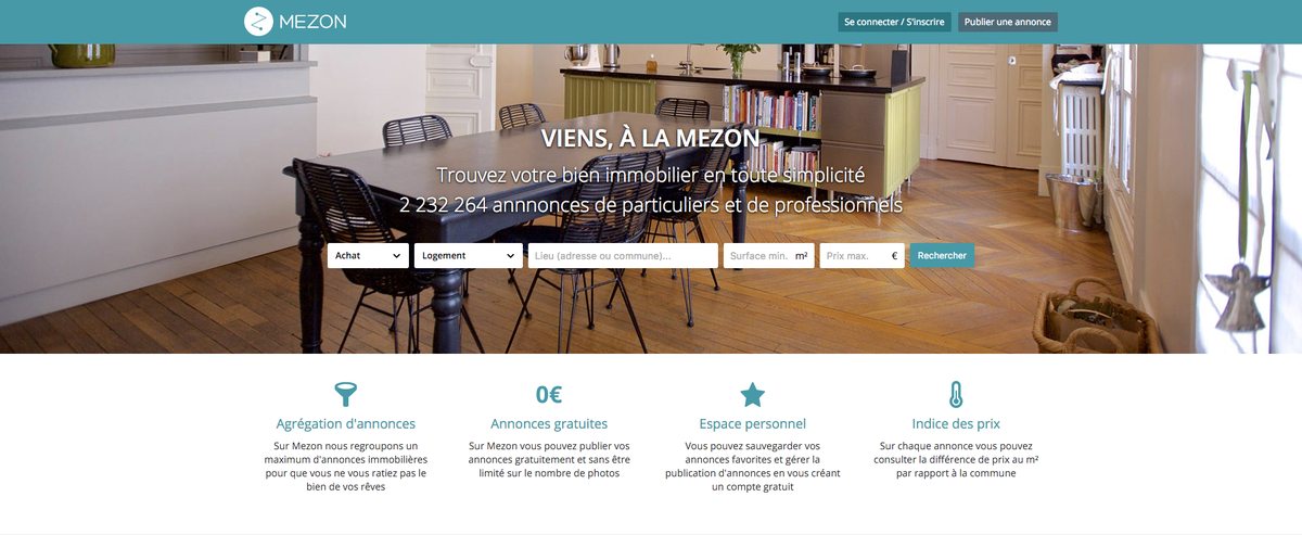 DataFrance's tweet photo. https://t.co/M8NfHM5E33, la première plateforme d'annonces immobilières qui utilise les données de DataFrance https://t.co/S5pduSHVXH