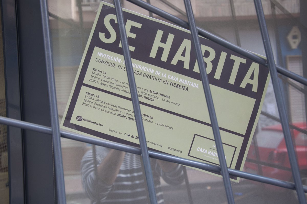 Todo preparado para la Inauguración de #LACASAHBAITADA de #RAISMURCIA, ¡Entradas agotas! ¡Muchas gracias!