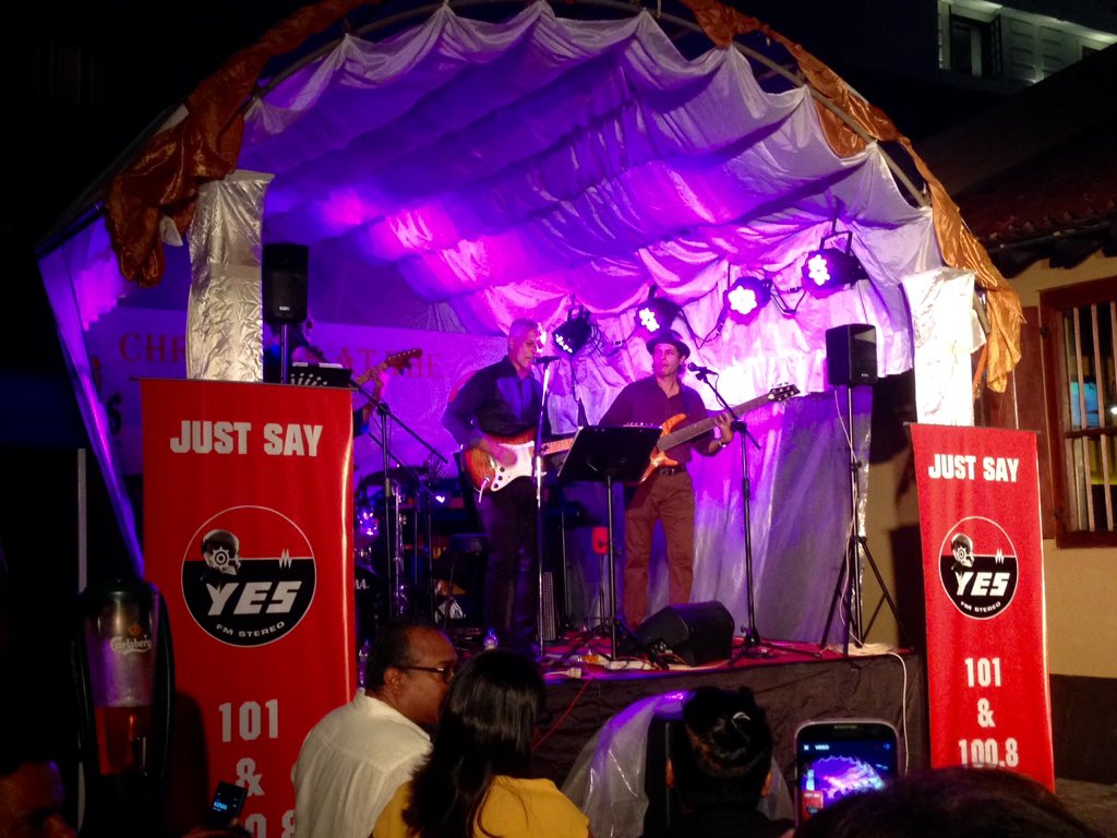 justryan212's tweet photo. #yesmas2015 Jerome Speldewinde performing right now - Dutch Hospital. @YES101SriLanka https://t.co/cgSBV38o3m