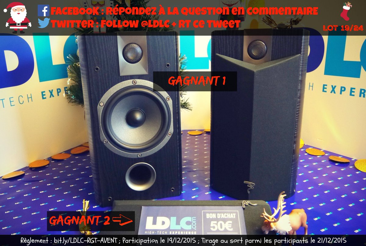 LDLC's tweet photo. #TraineauLDLC 🎄 [19/24] À gagner aujourd'hui 🎵 Enceintes Focal Chorus 706 V2 Black Ash 👉 https://t.co/TqxKdjNPvp https://t.co/Wu5RhSvMfE