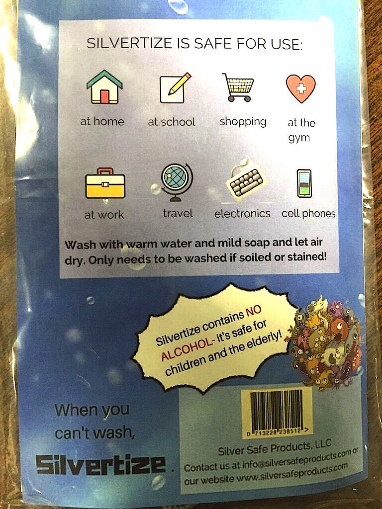 SilverSafeProds's tweet image. Our Silvertize Sanitizing Cloth makes a great gift! Perfect at home and on-the-go! #silvertize #silversafeproducts